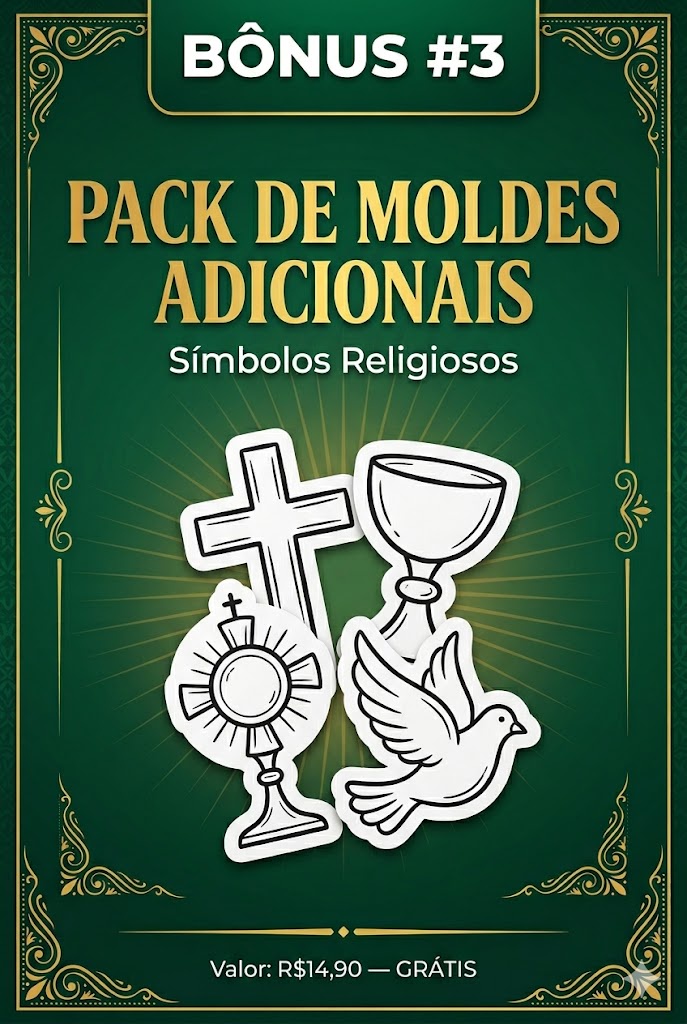 Bônus 3 - Pack de Moldes Adicionais de Símbolos Religiosos